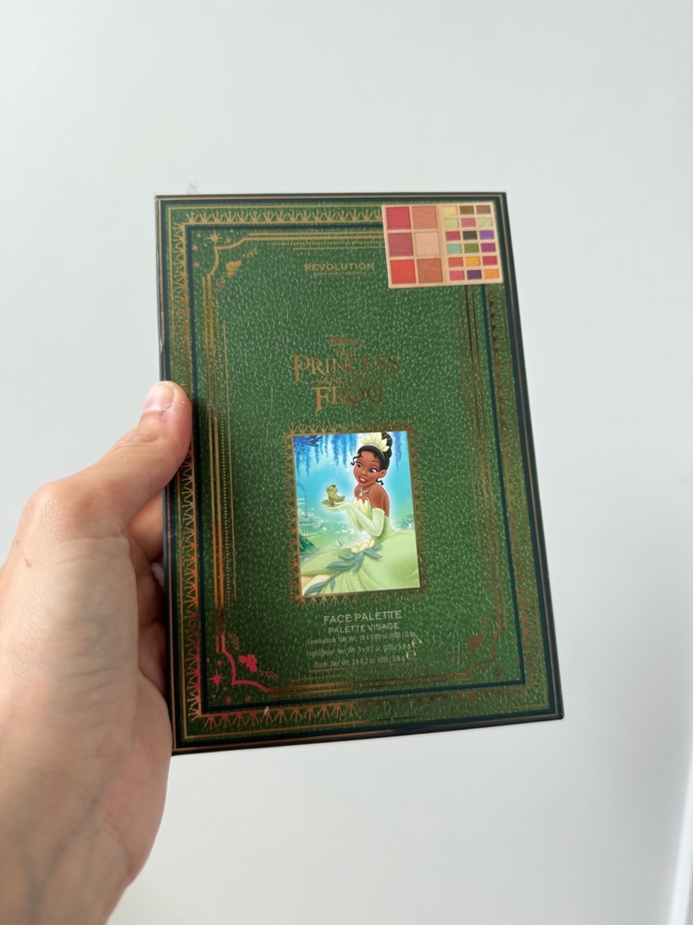 Revolution Princess and the Frog Green and Gold Princess Palette
